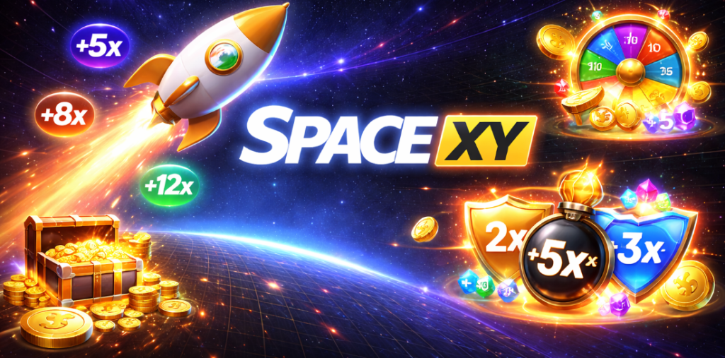 Space XY casino game multiplier mechanics & bonus triggers